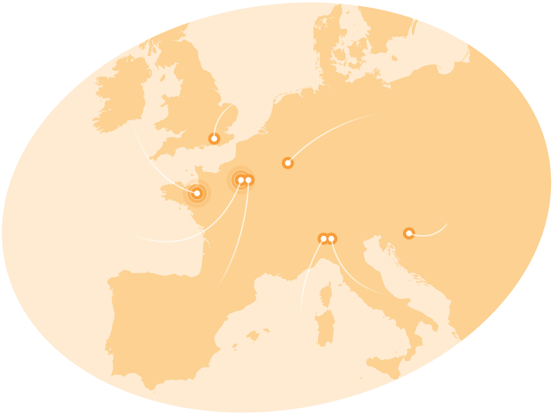 Carte Europe Groupe SIDG