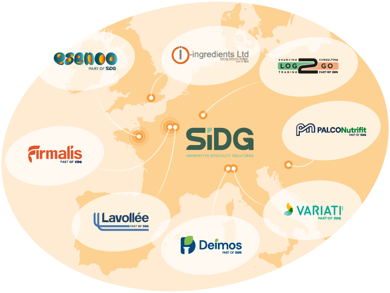 Carte Europe Groupe SIDG
